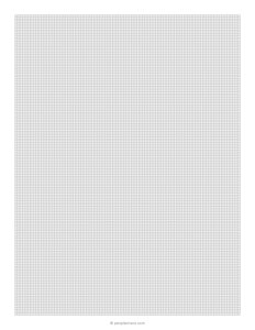 1/16 Inch Graph Paper (16×16 Grid)