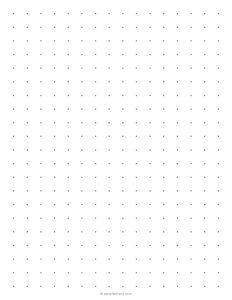1/2 inch Dot Grid Paper