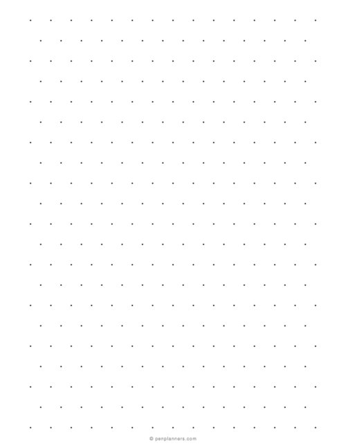 1/2 inch Isometric Dot Grid Paper