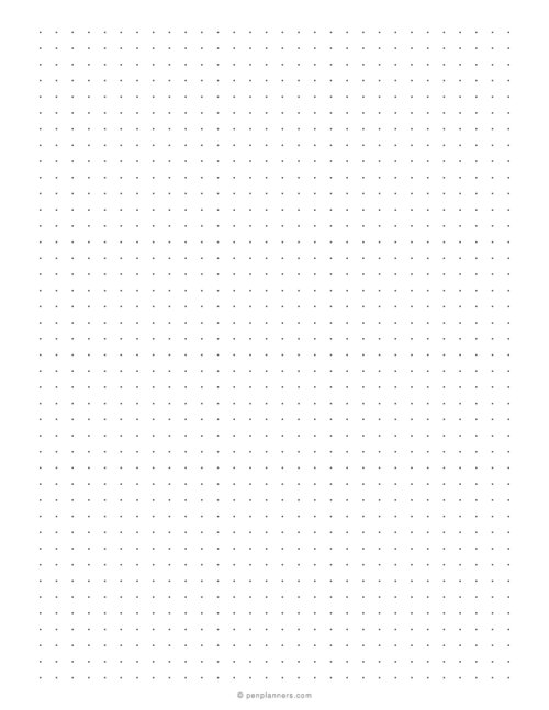 1/4 inch Dot Grid Paper