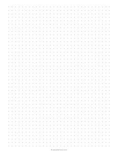 1/4 inch Dot Grid Paper