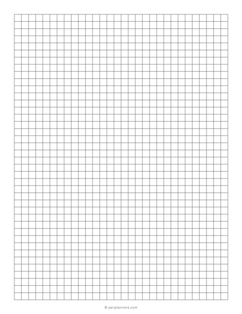 1/4 Inch Graph Paper (4×4 Grid)