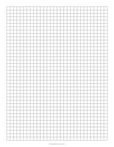 1/4 Inch Graph Paper (4×4 Grid)