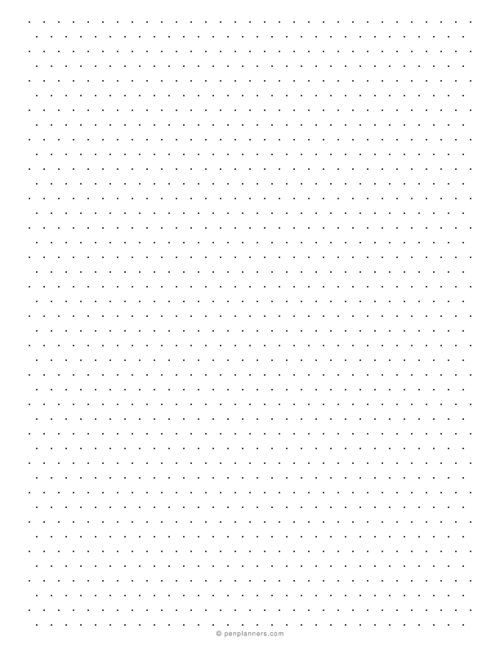1/4 inch isometric dot grid paper