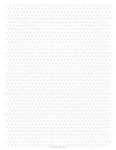 1/4 inch isometric dot grid paper