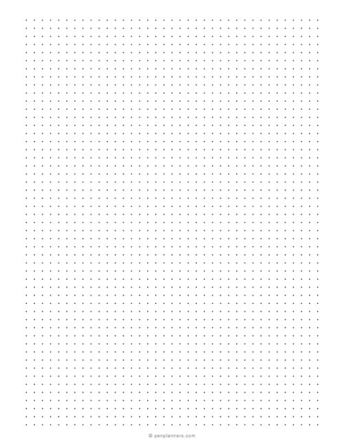 1/5 inch Dot Grid Paper