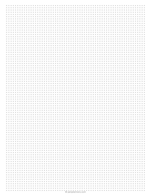 1/8 inch Dot Grid Paper