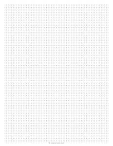 1/8 inch Dot Grid Paper