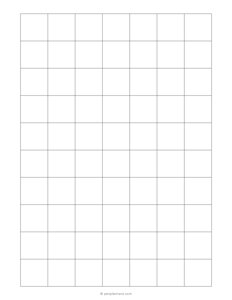 1 inch Graph Paper (1x1 Grid)