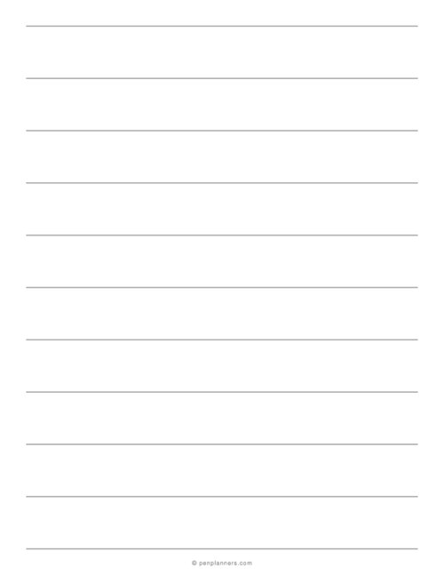 1 Inch Ruled Paper PDF