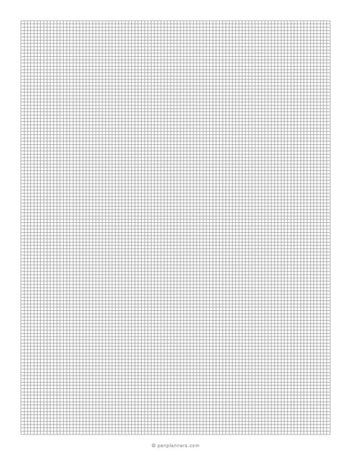 2 mm Graph Paper (20×20 Grid)