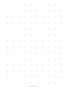 3/4 Inch Dot Grid Paper PDF