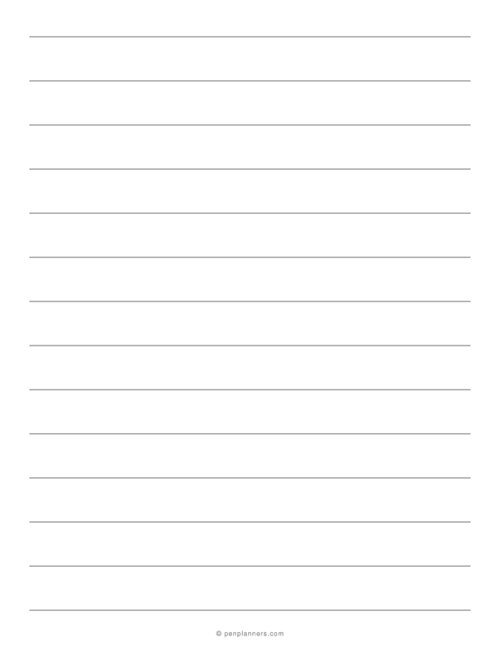 3/4 Inch Ruled Paper PDF