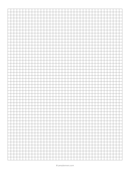 5 mm Graph Paper (5x5 Grid)