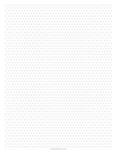5mm Isometric Dot Grid Paper