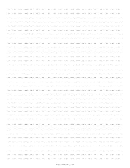 7.1 mm Dotted Lined Paper