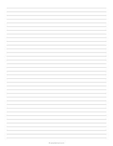 7.1 mm Lined Paper (College Ruled)