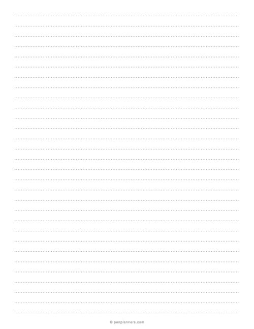 8.7 mm Dotted Lined Paper