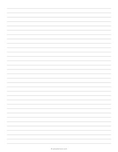 8 mm Lined Paper (Standard Ruled)