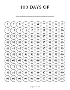 100-Day Challenge Habit Tracker