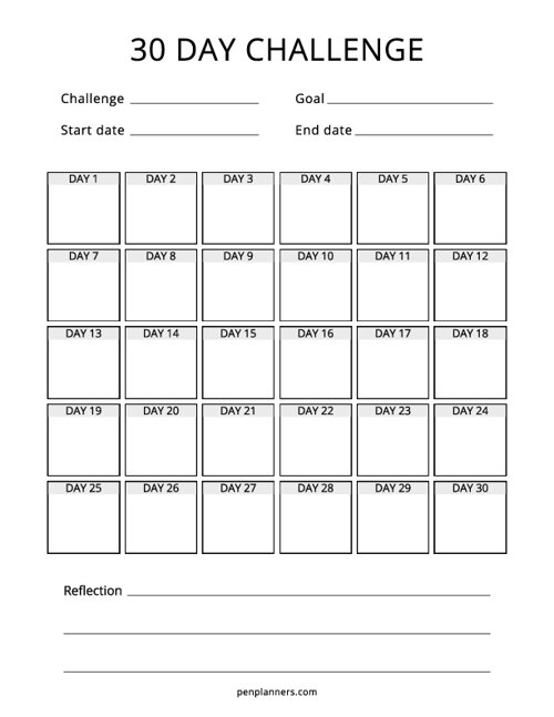 30-Day Challenge Tracker