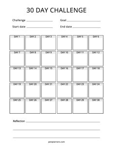 30-Day Challenge Tracker