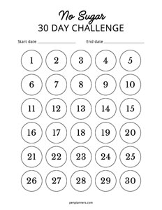 30-Day No Sugar Challenge
