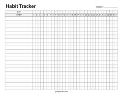Daily Habit Tracker Template