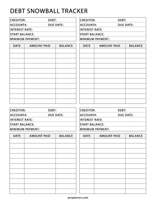 Debt Snowball Tracker