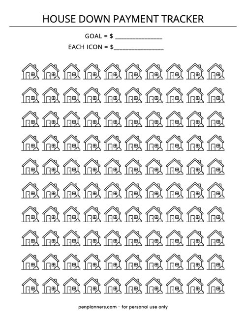 House Down Payment Tracker