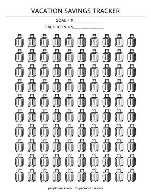 Vacation Savings Tracker